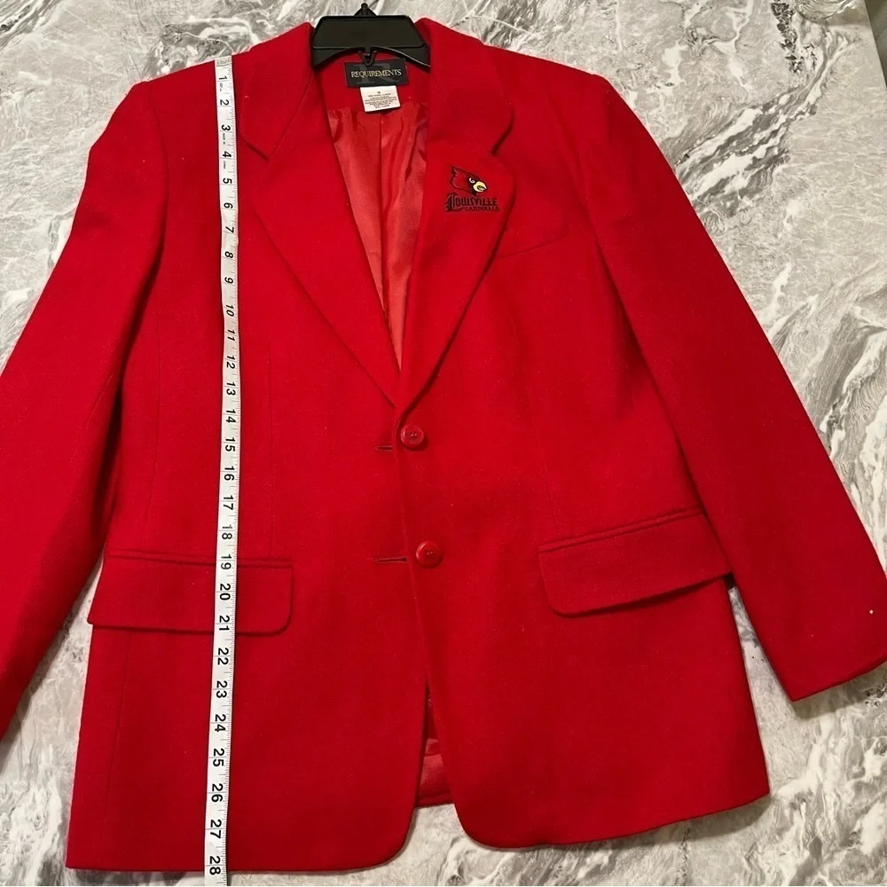 Requirements Vintage University Of Louisville UofL Size 10 Coaches Sport Coat